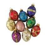 Kurt Adler Glass Christmas Ornament, Miniature Decorative Eggs (pack Of 9). Fixed Price $30.36.