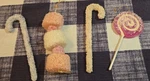 Christmas Sugar Candy Kurt Adler Ornament Set Lollipop Canes Gumdrop Vtg. Fixed Price $55.00.