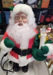 Holiday Creations 18" Santa Claus Electric Animated Christmas Figure Decoration. Fixed Price $31.00.