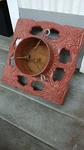 Traditions Vintage Red Cast Iron Powder Coated Finish Live Christmas Tree Stand. Fixed Price $60.00.