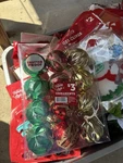 Holiday Style Shatterproof Christmas Bauble Ornaments Red Green Gold, 12 Count. Fixed Price $5.00.