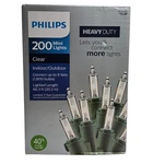 Philips Heavy Duty Clear Mini Lights - 200CT Christmas Tree Connect Up To 9 Sets. Fixed Price $28.99.