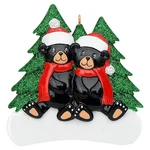 Maxora Personalized Couple Christmas Ornament 2025 - Black Bear Family Of. Fixed Price $18.72.