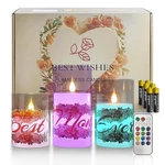 Mothers Day Gift Flameless Candles Set Of 3 W/remote & Timer Best Mom Ever Print. Fixed Price $10.50.