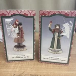 Christmas Carol Bob Cratchit And Tiny Tim Novelino 5.5" Figure 1993. Fixed Price $30.00.