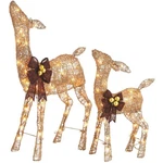 Noma 3 Ft Pre Lit Led Doe And Fawn Outdoor Holiday Lawn Set, Gold (open Box). Fixed Price $74.99.