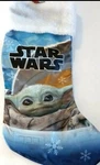 Disney Ruz Baby Yoda Mandalorian Star Wars 18'' Satin Christmas Stocking New. Fixed Price $14.99.