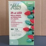 Holiday Living 25-COUNT 13 Ft Red/green C9 Led Plug-in Christmas Light String. Fixed Price $17.95.