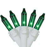 Northlight Set Of 100 Green Mini Christmas 2.5" Spacing - White Wire. Fixed Price $17.49.