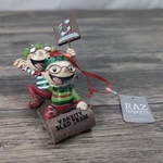 Raz Imports Varsity Sled Team Ornament Oh What Fun Christmas Elves New. Fixed Price $17.95.