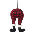 Raz Imports Christmas Buffalo Plaid Check Santa/elf Butt & Legs Tree/pick/stick. Fixed Price $29.99.