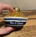 Old World Christmas 32258 Glass Blown Bowl Of Mac & Cheese Ornament. Fixed Price $13.22.