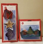 Wilton Cookie Cutter 3 Piece Trio Set Christmas Gift Star Ornament Tree Present. Fixed Price $9.99.