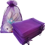 100 Piece Gift Organza Bags Purple Drawstring 5X7 Inch For Baby Shower,christmas. Fixed Price $15.88.
