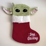 Baby Yoda Disney Star Wars Christmas Stocking Joy The Galaxy Embroidered Vgc. Fixed Price $35.60.