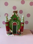 Raz Imports Christmas Gingerbread Toy Shop Dough Peppermint Light-up Figure. Fixed Price $93.29.