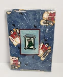 Debbie Mumm Christmas Holiday Snowmen Flannel Backed Vinyl Tablecloth Square. Fixed Price $9.99.