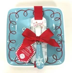 Hallmark Northpole Fun Spreader & Party Plate Blue Snowflakes Christmas Gift. Fixed Price $21.99.
