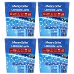 Merry Brite 200 Led Icicle Lights, Warm White Bulb & Wire 19.5 Ft Lot Of 4. Fixed Price $29.99.