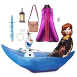 Disney Store Exclusive Frozen 2 Anna Playset Ice Boat Satin Dress Gown Olaf Gift. Fixed Price $39.95.