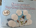 Vintage Christmas Snowman Centerpiece Party Supplies Decorations. Fixed Price $8.22.
