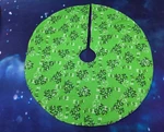 Handmade Mini 19" Christmas Tree Skirt Patrick's Day Irish Shamrock Snowflake. Fixed Price $24.00.