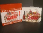 Fitz And Floyd Ceramic Christmas Sleigh Cheese/snack Plate & Spreader 2010. Fixed Price $24.00.