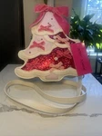 Betsey Johnson Kitsch Xo Merry Christmas Tree Coquette Bow Glitter Crossbody Bag. Fixed Price $68.88.
