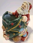 Fitz Folyd Christmas Santa Candle Holder Present Toy Bag Sack Nwt Holiday. Fixed Price $15.57.