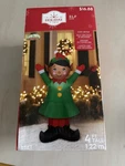 Holiday Time Christmas Elf 4FT Tall Airblown Inflatable Brand New Box. Fixed Price $24.00.