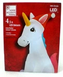 Home Accents Holiday 4.50 Ft Pre Lit Airblown Inflatable Christmas Unicorn Yard. Fixed Price $99.99.
