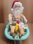 Rare 1995 Telco Motionette Rub-a-dub Talking Santa The Bath Tub Christmas. Fixed Price $50.00.