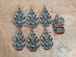 Vintage 1979 Kurts Adler Stained Glass-like Christmas Ornament Lot. Fixed Price $8.00.