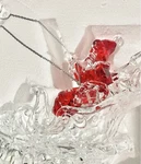 Living Home Christmas Illuminated Santa & Sleigh Ice Sculpture Collectible. Fixed Price $69.95.