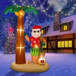 Liliful 8 Ft Tall Christmas Santa Inflatable Outdoor Decorations Hula Red. Fixed Price $107.94.