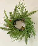 Bloom Room Mini 12" Artificial Pine Wreath With Jingle Bells Free Ship. Fixed Price $15.99.