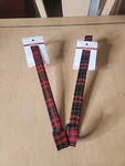 Set Of 2 Christmas Wreath 15" Hangers Red Plaid. Fixed Price $15.95.
