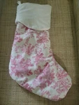 Pottery Barn Teen Loveshackfancy Pink Christmas Stocking Ivory No Bow. Fixed Price $24.00.
