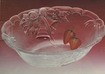 Mikasa Crystal Holiday Bells Oval 10" Christmas Bowl Original Box Vintage. Fixed Price $11.00.