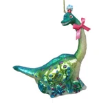 Sauropod Dinosaur With Pink Bow Christmas Ornament 79-81102. Fixed Price $22.95.