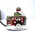 Vtg Department 56 Snow Village J Youngs Granary 98644 Lighted House Ornament. Fixed Price $16.00.