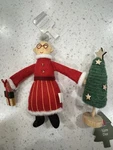 Target 2024 Wondershop Felt Mrs Claus Green Christmas Tree Wood Stand. Fixed Price $15.89.