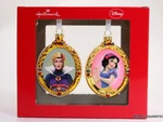 Set Of 2 Disney Snow White & Witch Hallmark Blown Glass Xmas Holiday Ornaments. Fixed Price $11.99.