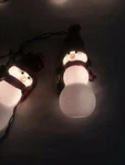 Vintage 10 Light Adorable 5" Snowman Specialty Christmas Set Ul Rated. Fixed Price $25.00.