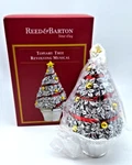 Reed & Barton Silverplate Topiary Musical Rovolving Boxwood Christmas Tree 6.5". Fixed Price $29.99.