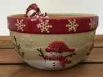 St. Nicholas Square Winter Wishes Snowman Dip Bowl & Spreader Set Unused. Fixed Price $14.99.