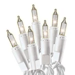 Christmas String To Light Set, Clear/white Wire, 100-CT.. Fixed Price $25.62.