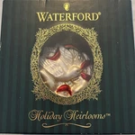 Waterford Vtg. Glass Holiday Ornament 4 DOVES-12 Of Christmas Originalbox. Fixed Price $145.00.