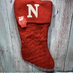 Holiday Time 19" Knit Monogram Christmas Stocking, Letter "n" Red White Initial. Fixed Price $7.98.