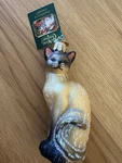 Siamese Cat-tan Blown Glass Christmas Ornament By Old World. Fixed Price $13.99.